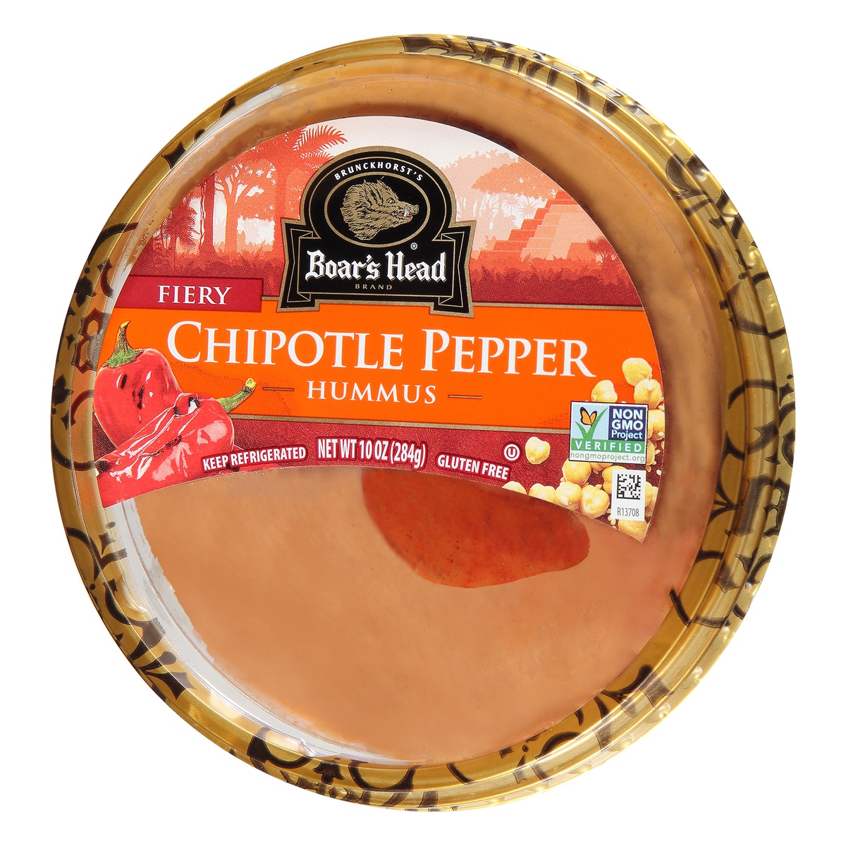 slide 3 of 9, Boar's Head Chipotle Pepper Hummus, 10 oz