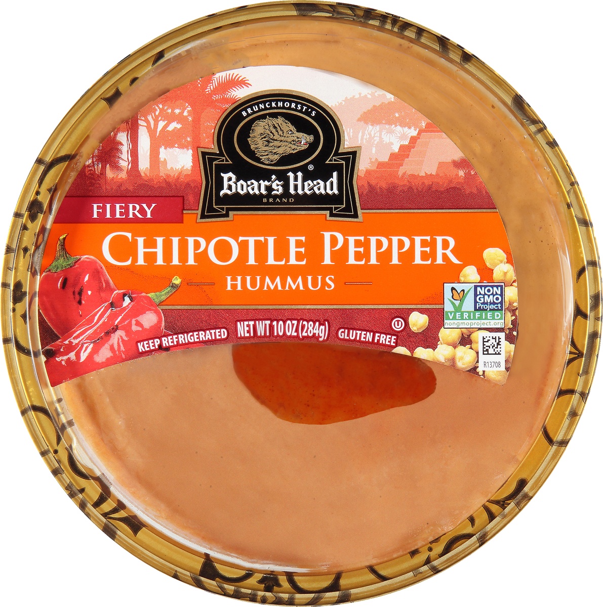 slide 6 of 9, Boar's Head Chipotle Pepper Hummus, 10 oz