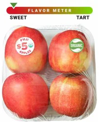 Simple Truth Organic® Fuji Apples - 4 Pack Tray, 4 ct