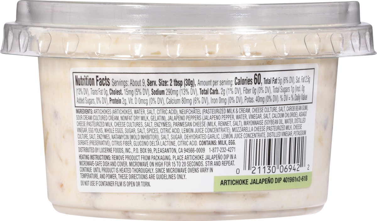 slide 4 of 9, Signature Select Hot Artichoke Jalapeno Dip 10 oz, 