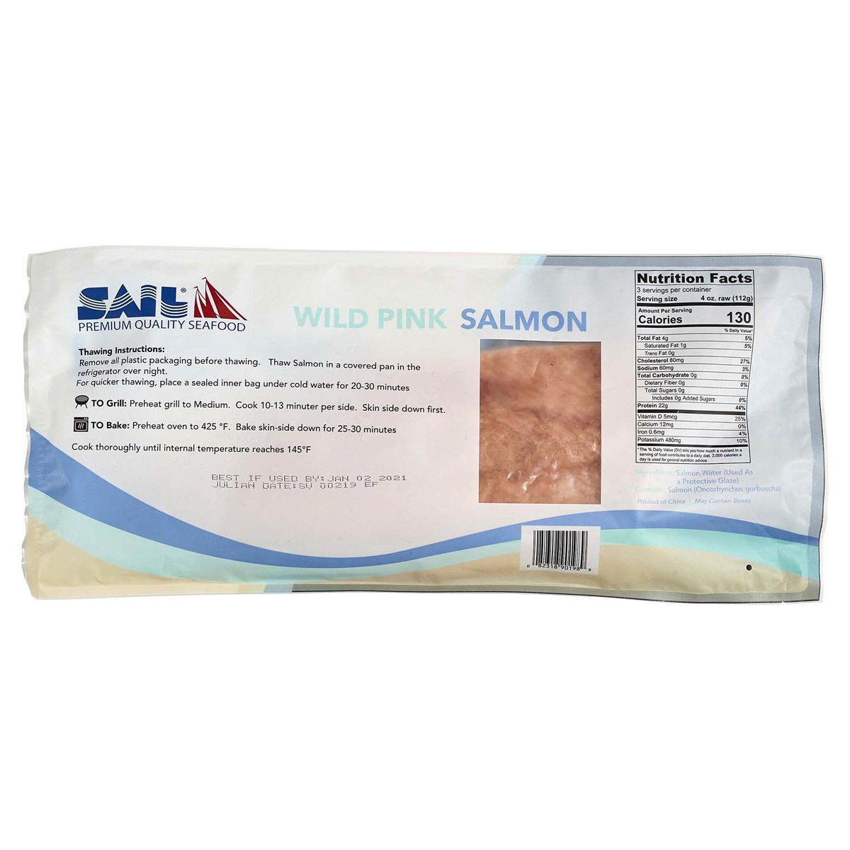 slide 2 of 2, Sail Wild Pink Salmon, 12 oz, 12 oz