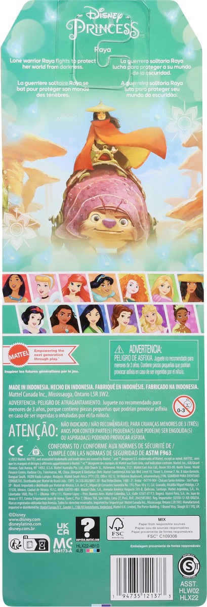 slide 8 of 9, Mattel Disney Princess 3+ Raya Toy 1 ea, 1 ct