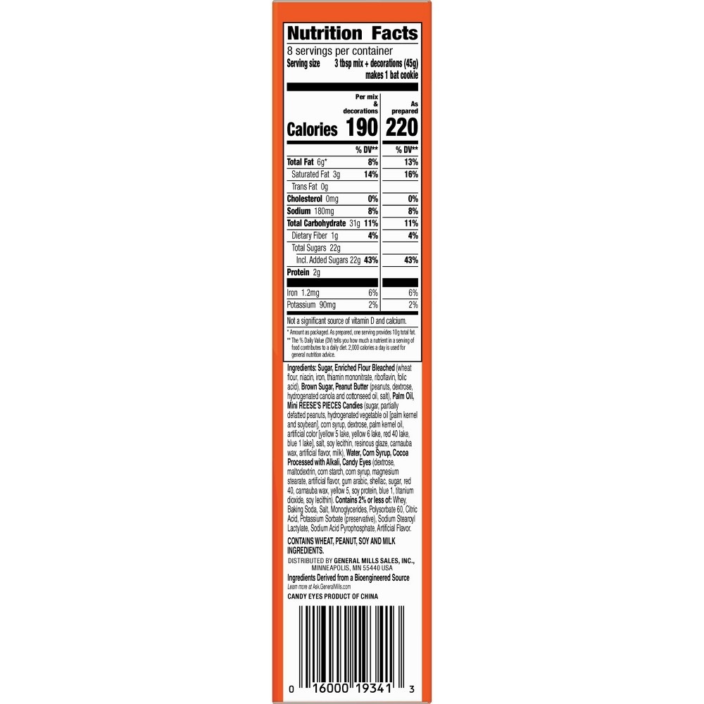 slide 6 of 9, Betty Crocker Betty Croker Halloween Reese's Cookie Bat Kit - 13.31oz, 13.31 oz