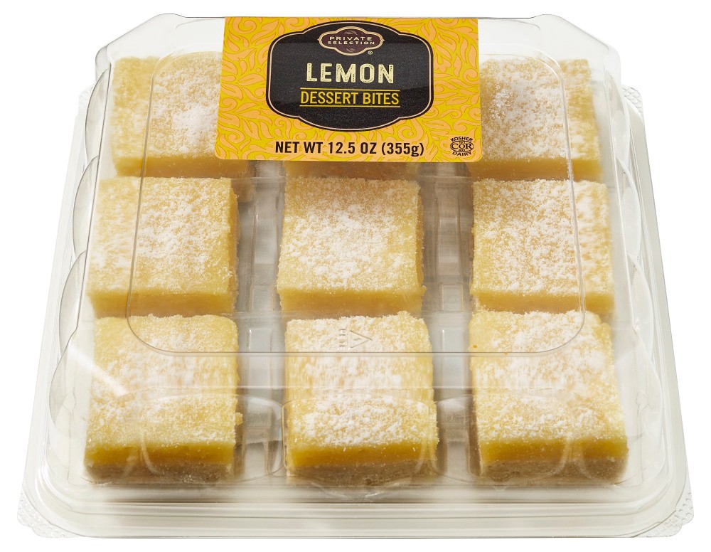 slide 2 of 3, Private Selection Lemon Dessert Bites, 9 ct / 12.5 oz