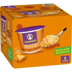Annie's Organic Real Aged Cheddar Mac and Cheese Microwavable Cups - 16.08oz/8pk