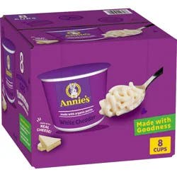 Annie's White Cheddar Mac and Cheese Microwavable Cups - 16.08oz/8pk