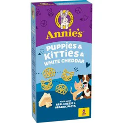 Annie's Puppies & Kitties & White Cheddar Mac and Cheese - 6oz