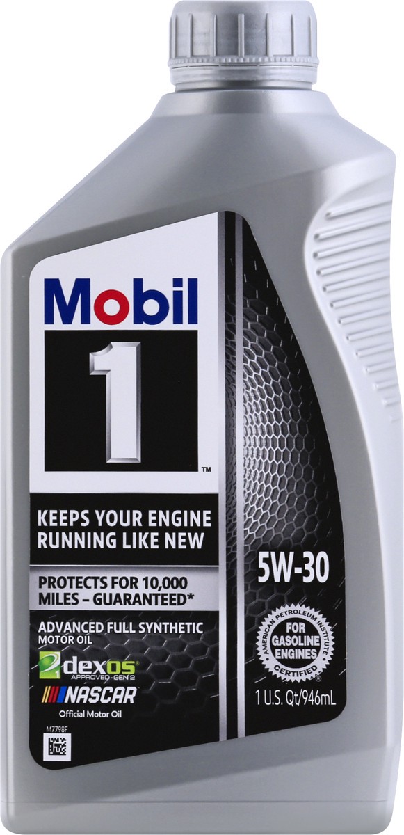 slide 1 of 11, Mobil 1 Advanced Full Synthetic 5W-30 Motor Oil 1 qt, 1 qt