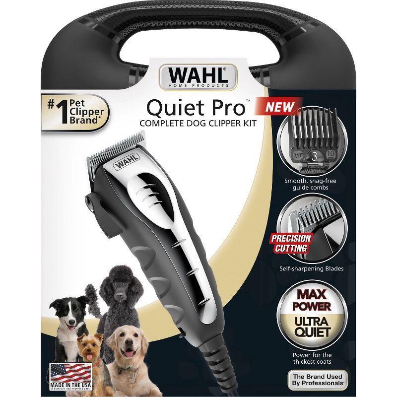 slide 1 of 5, Wahl Quiet Pro Corded Electric Dog Hair Clipping Grooming Kit for Home, 1 ct