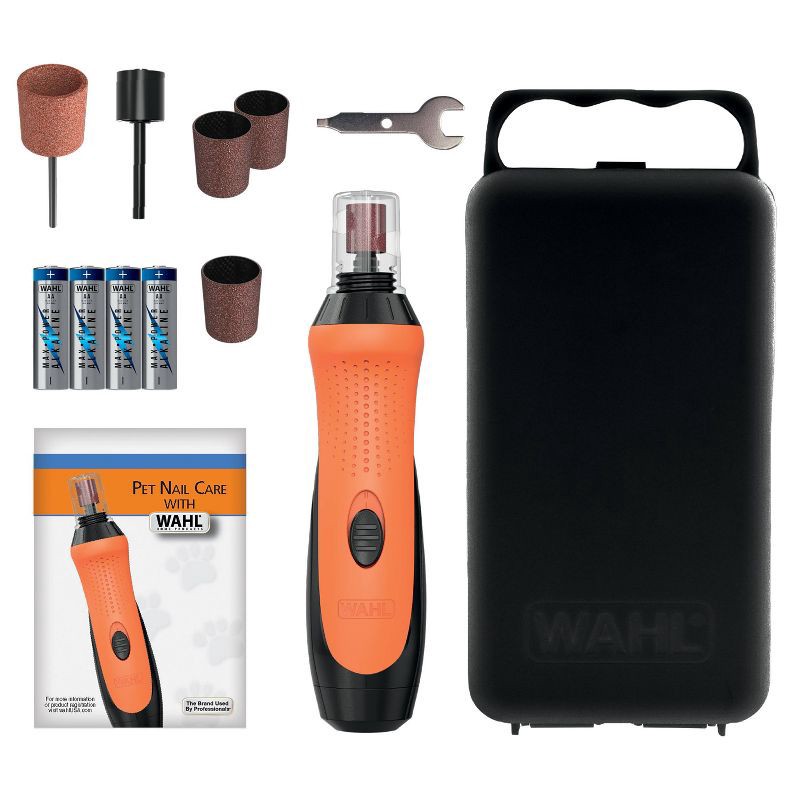 slide 1 of 7, Wahl Grind and Smooth Cordless Battery Dog and Cat Nail Grinder Kit, 1 ct
