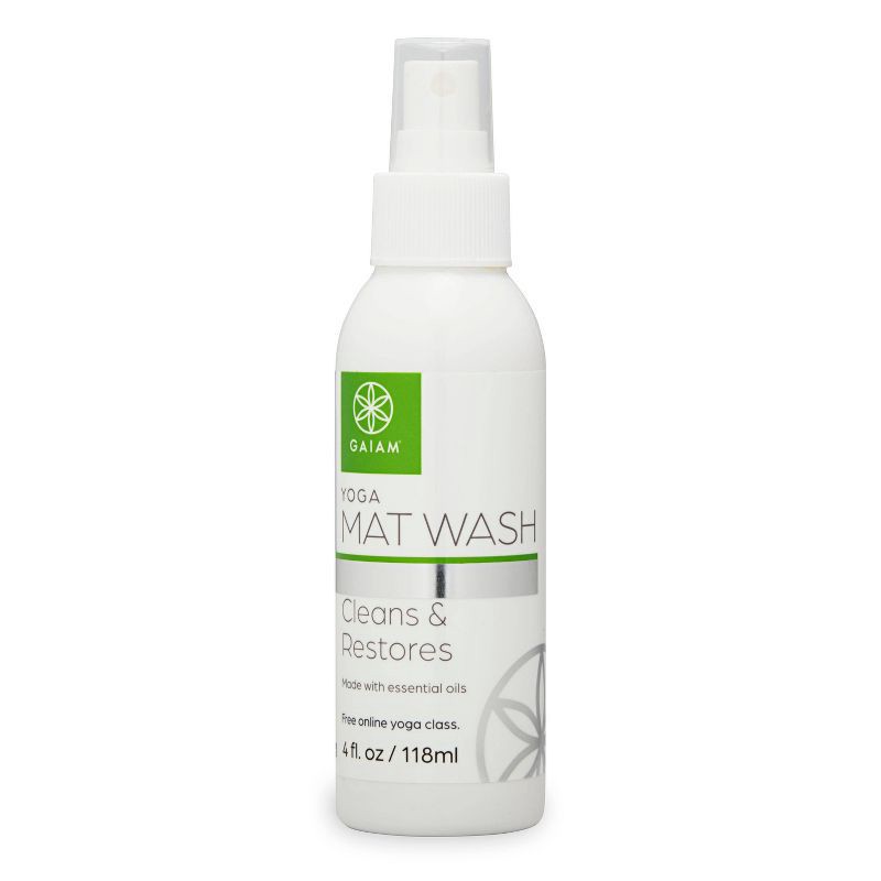 slide 1 of 3, Gaiam Mat Wash - White, 1 ct