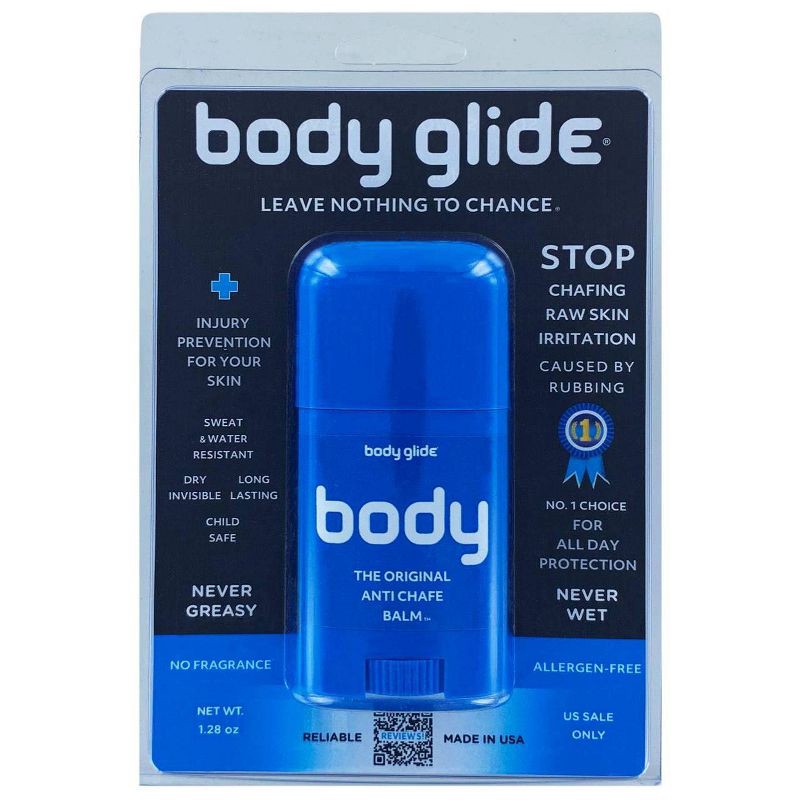 slide 2 of 6, Body Glide Body 1.28oz Glide For Her Anti Chafe Stick with Added Emollients: Balm for Chafing Prevention, 1.28 oz