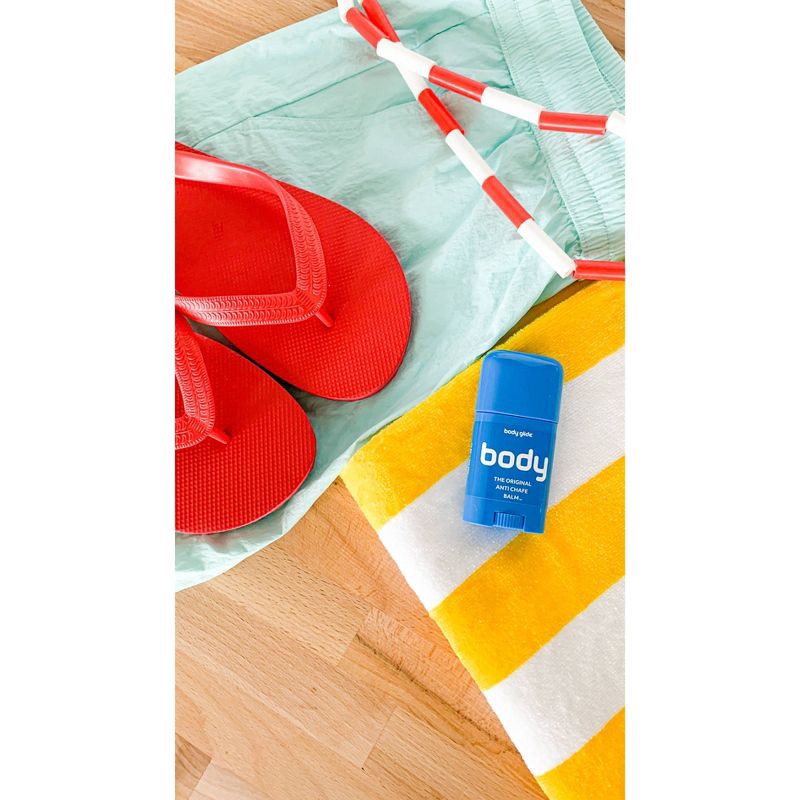 slide 5 of 6, Body Glide Body 1.28oz Glide For Her Anti Chafe Stick with Added Emollients: Balm for Chafing Prevention, 1.28 oz