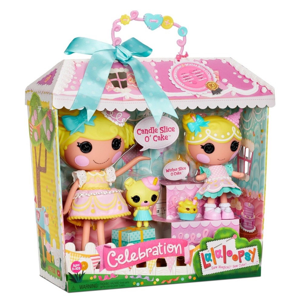 Lalaloopsy Birthday Present Candle Slice O' Cake & Wishes Slice O' Cake
