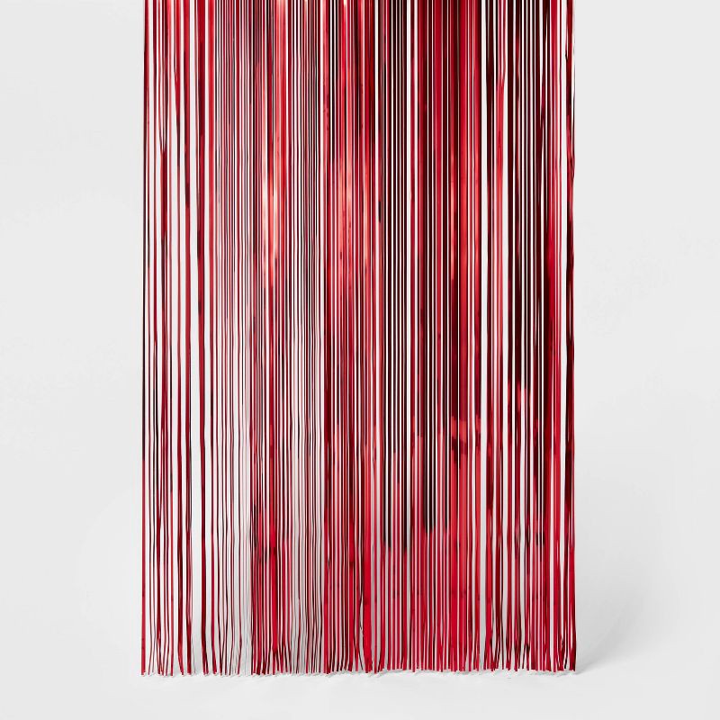 slide 1 of 4, Fringe Backdrop Décor Red - Spritz™, 1 ct
