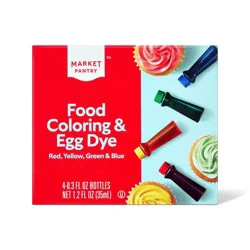 Food Coloring & Egg Dye 4pk 1.2 fl oz - Market Pantry™