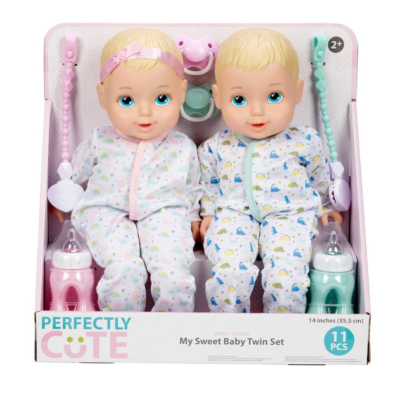 slide 2 of 8, Perfectly Cute Boy Girl Twins Blonde Hair - Blue Eyes, 1 ct