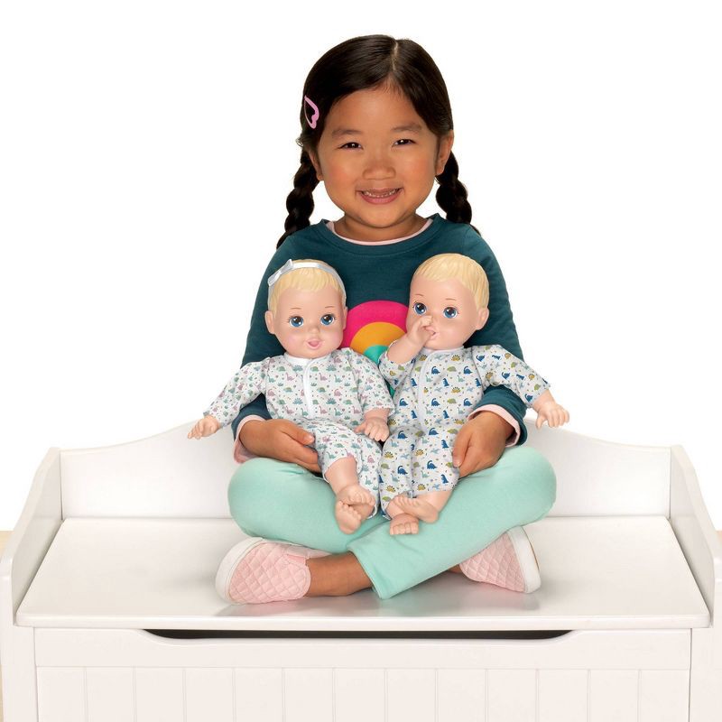 slide 3 of 8, Perfectly Cute Boy Girl Twins Blonde Hair - Blue Eyes, 1 ct