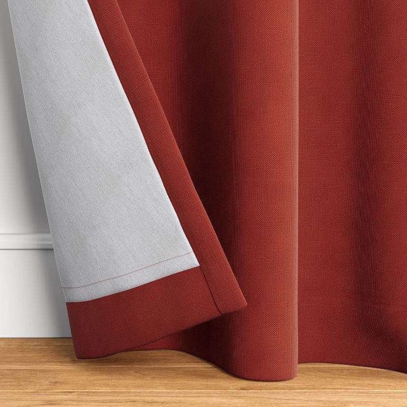 slide 3 of 4, 50"x84" Blackout Velvet Window Curtain Panel Copper - Threshold™: Recycled Polyester, Solid, Lined, OEKO-TEX Certified, 1 ct