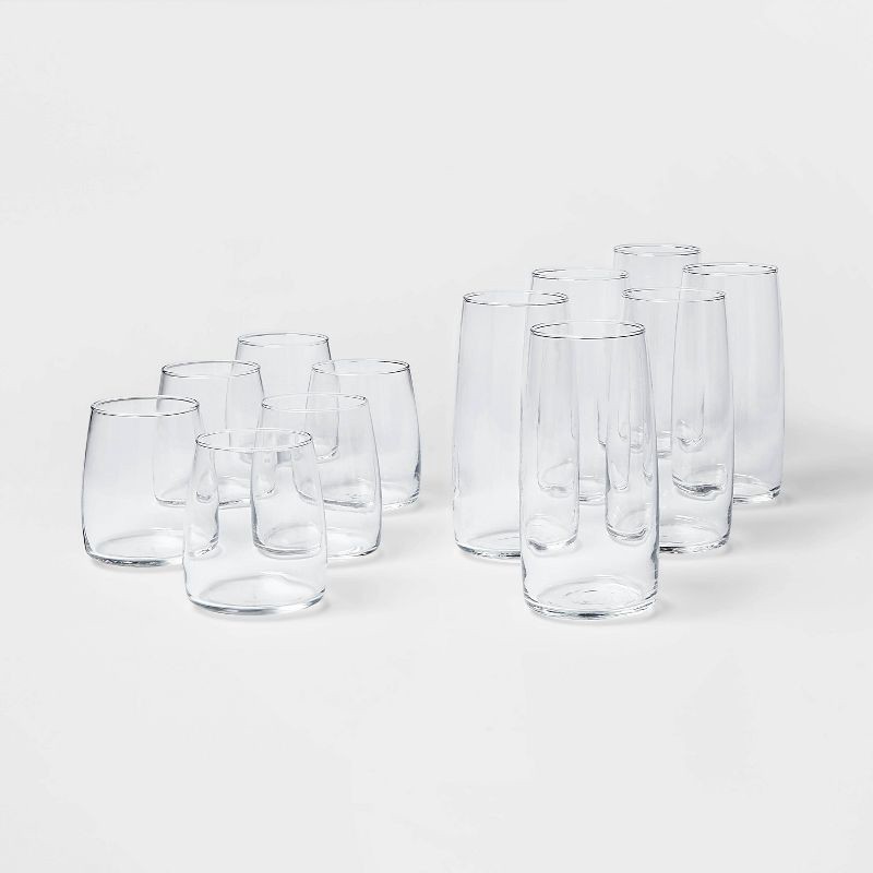 slide 1 of 4, Project 62 12pc Glass Cranston Double Old Fashion and Cooler Glasses Set - Threshold™, 12 ct