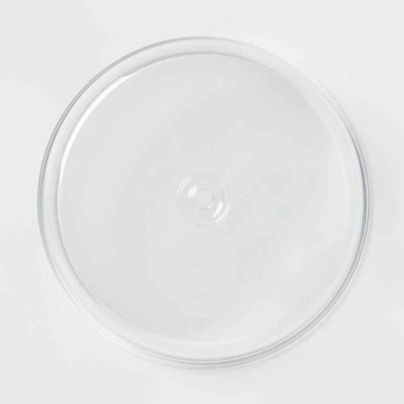 slide 3 of 9, 12" Plastic Cake Tray with Lid - Room Essentials™: Round Dessert & Bakery Tray, Dishwasher-Safe, Clear, 1 ct