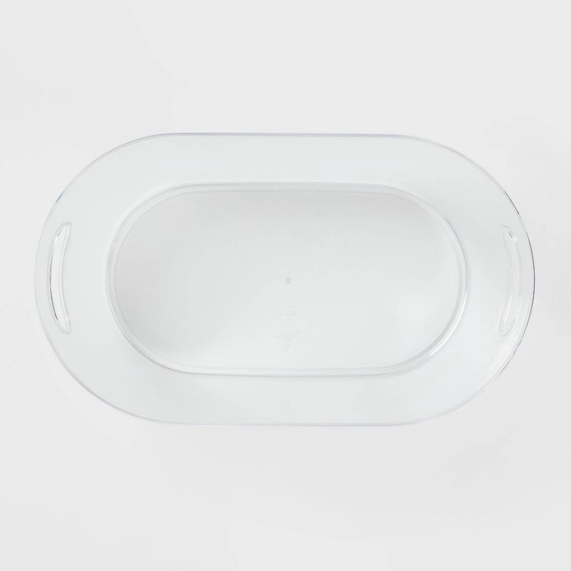 slide 3 of 3, 4gal Plastic Beverage Tub - Room Essentials™: Clear Drink Bucket, Ice Bucket, Dishwasher-Safe, 4 gal