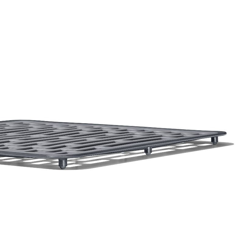 slide 2 of 6, OXO Small Sink Mat: Gray Polypropylene Kitchen Sink Protector & Dish Drying Rack, Freestanding, Hand Wash, 12.25" x 11.5", 1 ct
