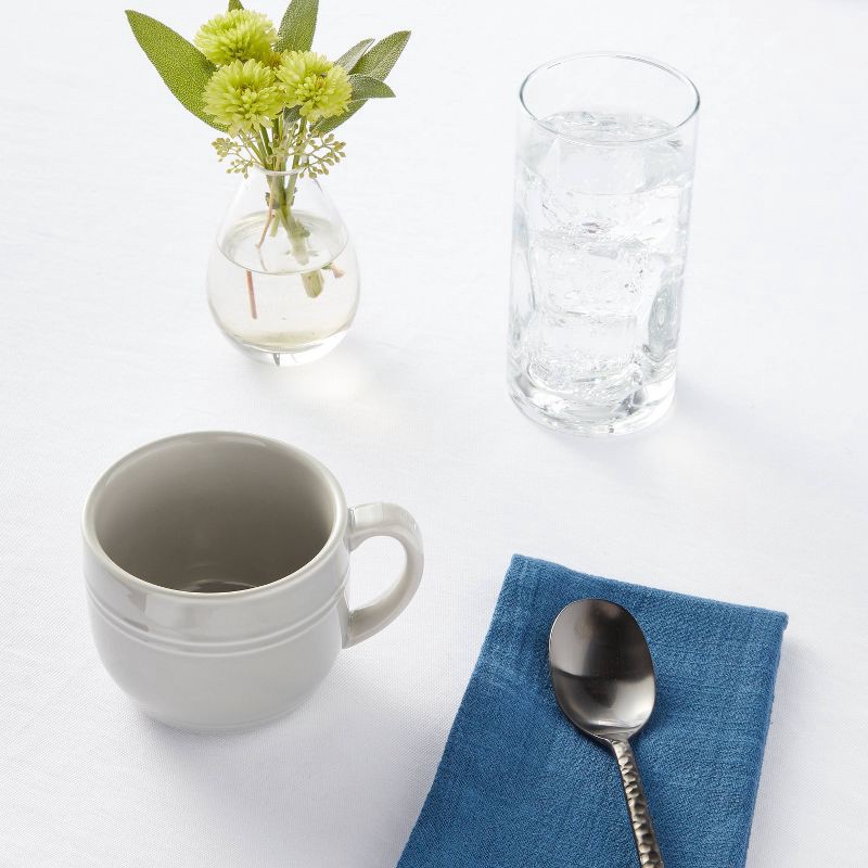 slide 2 of 3, 15oz Stoneware Westfield Mug Gray - Threshold™, 15 oz