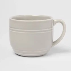 15oz Stoneware Westfield Mug Gray - Threshold™
