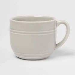 15oz Stoneware Westfield Mug Gray - Threshold™