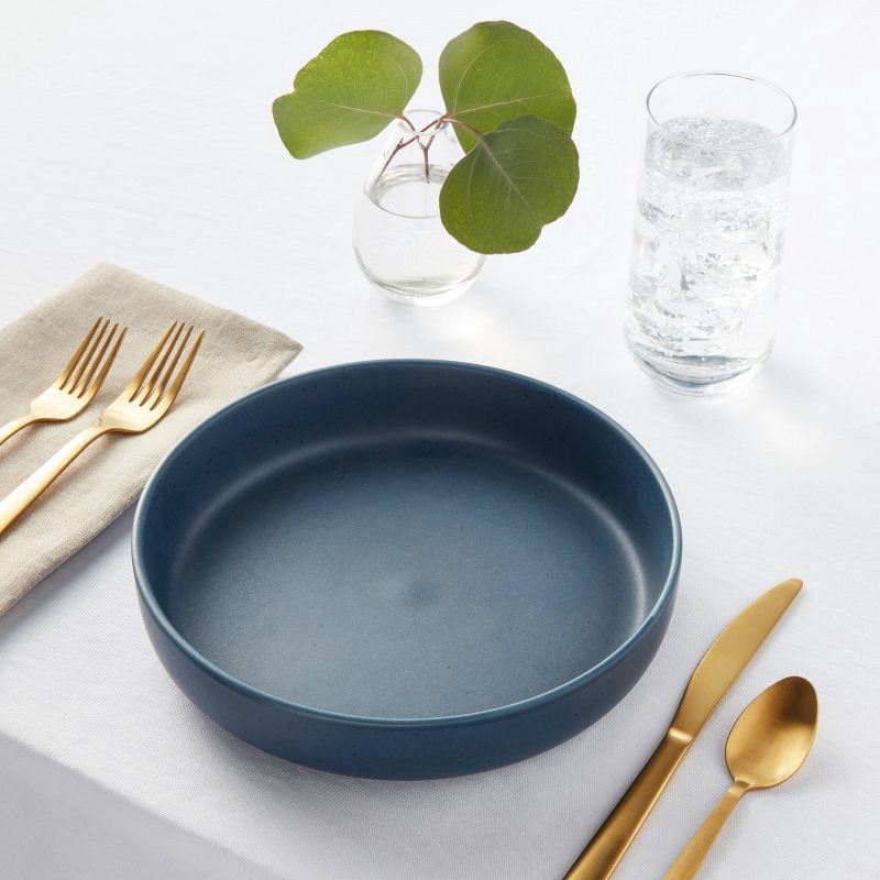 slide 2 of 3, 44oz Stoneware Tilley Dinner Bowl Blue - Threshold™, 44 oz