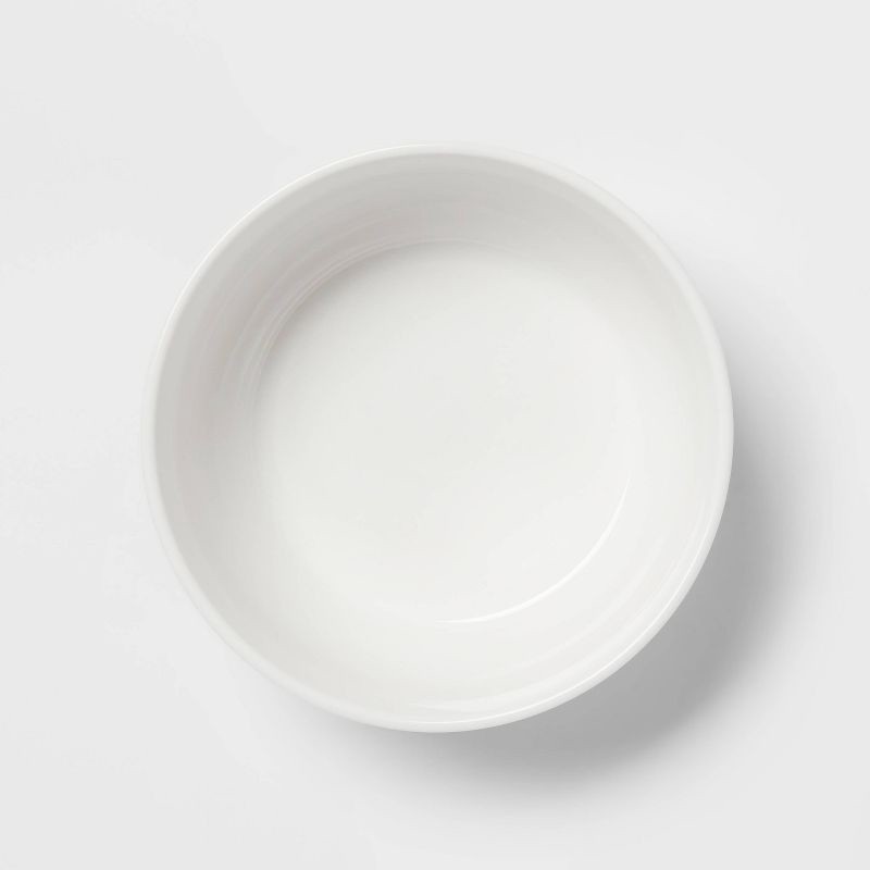 slide 3 of 3, 24oz Stoneware Westfield Cereal Bowl White - Threshold™, 24 oz