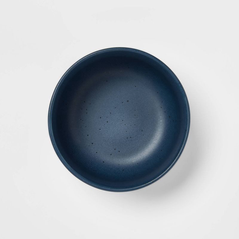 slide 3 of 4, 23oz Stoneware Tilley Single Bowl Navy Blue - Threshold™, 23 oz