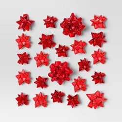 40ct Christmas Bow Bag Red - Wondershop™