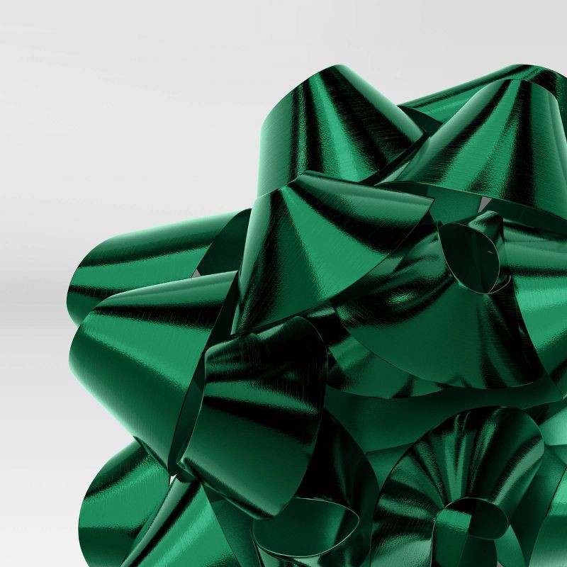 slide 3 of 3, 12" Mega Christmas Bow Green - Wondershop™, 1 ct