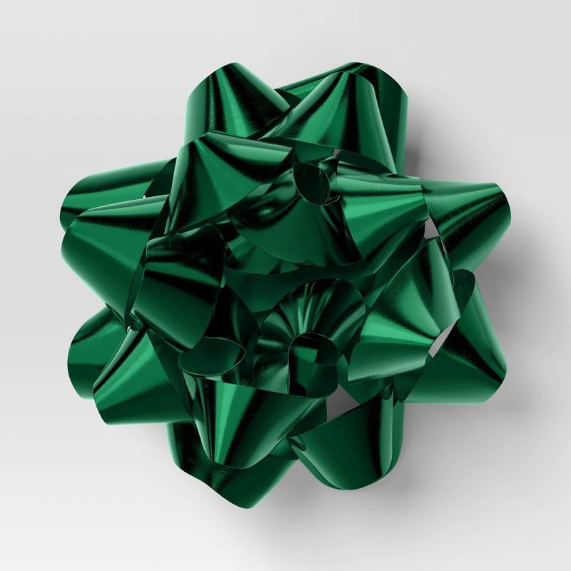slide 1 of 3, 12" Mega Christmas Bow Green - Wondershop™, 1 ct