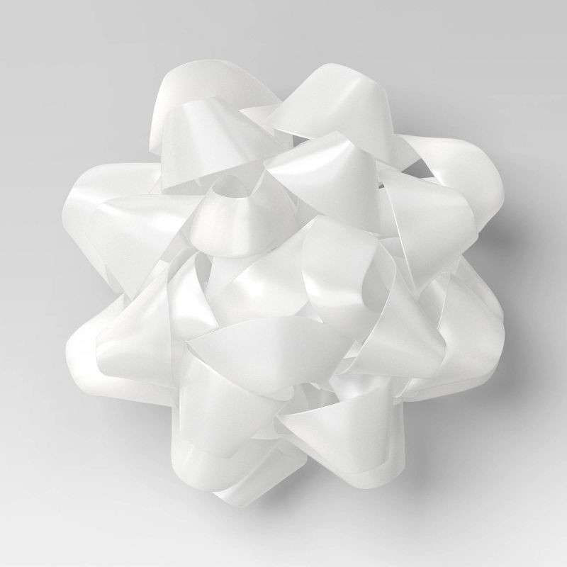 slide 1 of 3, Mega Christmas Bow White - Wondershop™, 1 ct