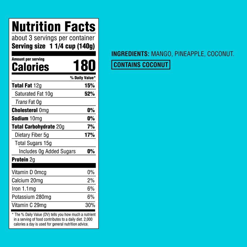 slide 3 of 3, Frozen Pina Colada Tropical Fruit Blend - 16oz - Good & Gather™, 16 oz