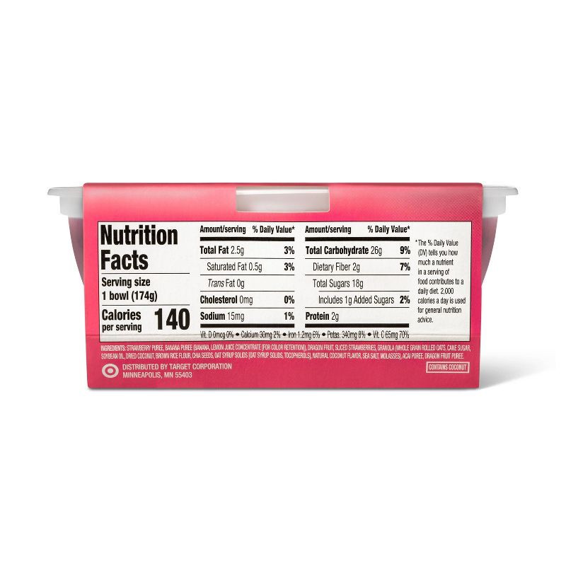 slide 3 of 4, Frozen Acai Strawberry Banana Smoothie Bowl - 6.1oz - Good & Gather™, 6.1 oz