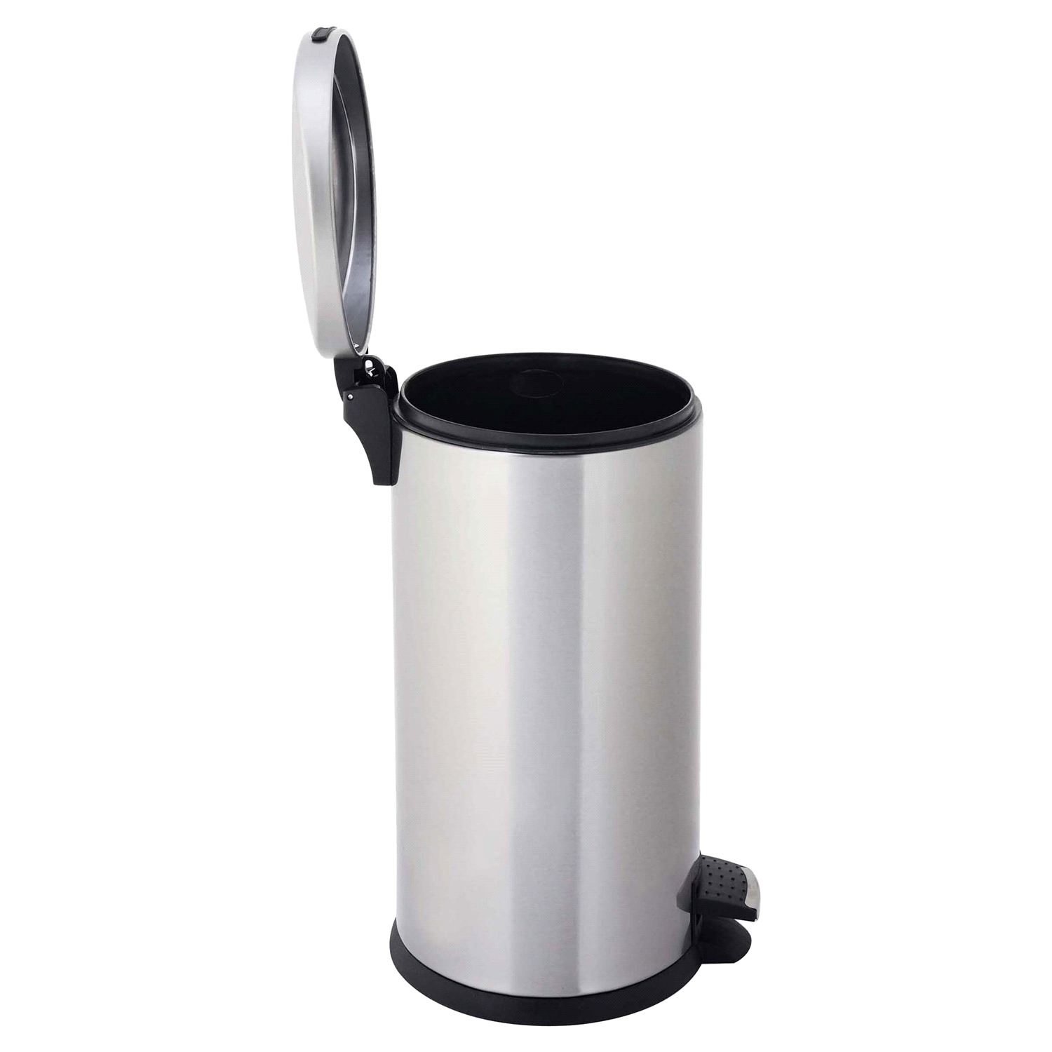 slide 2 of 3, Test Rite Oval Stainless Steel Pedal Bin 12l, 12 liter