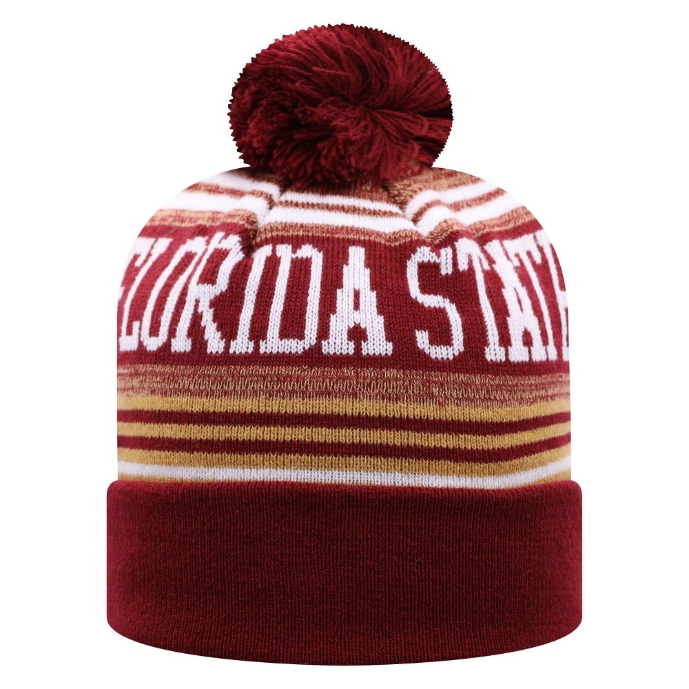 slide 2 of 2, NCAA Florida State Seminoles Men's Rupture Knit Cuffed Beanie with Pom, 1 ct