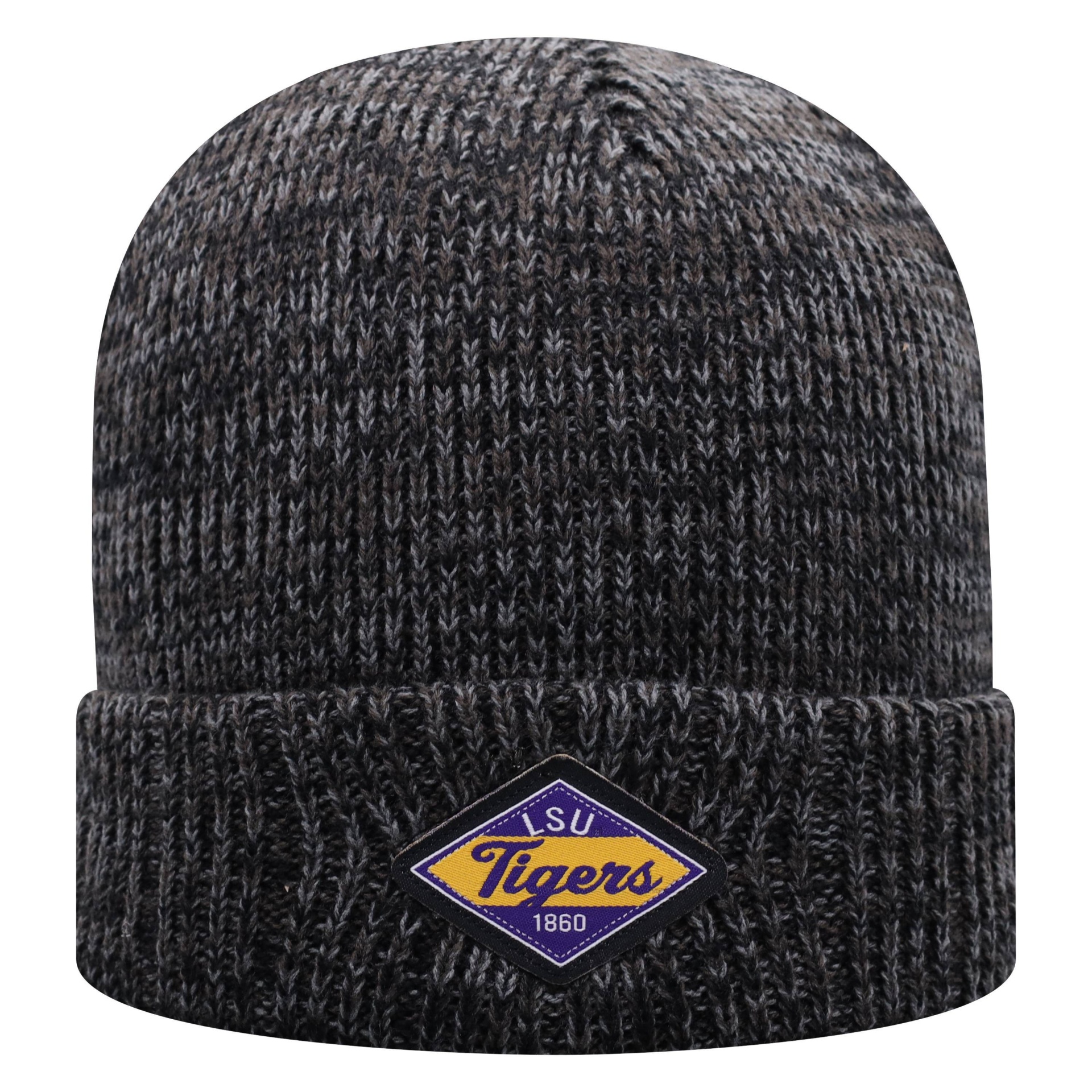 slide 1 of 2, NCAA LSU Tigers Men's Black Aclaim Knit Cuffed Beanie, 1 ct