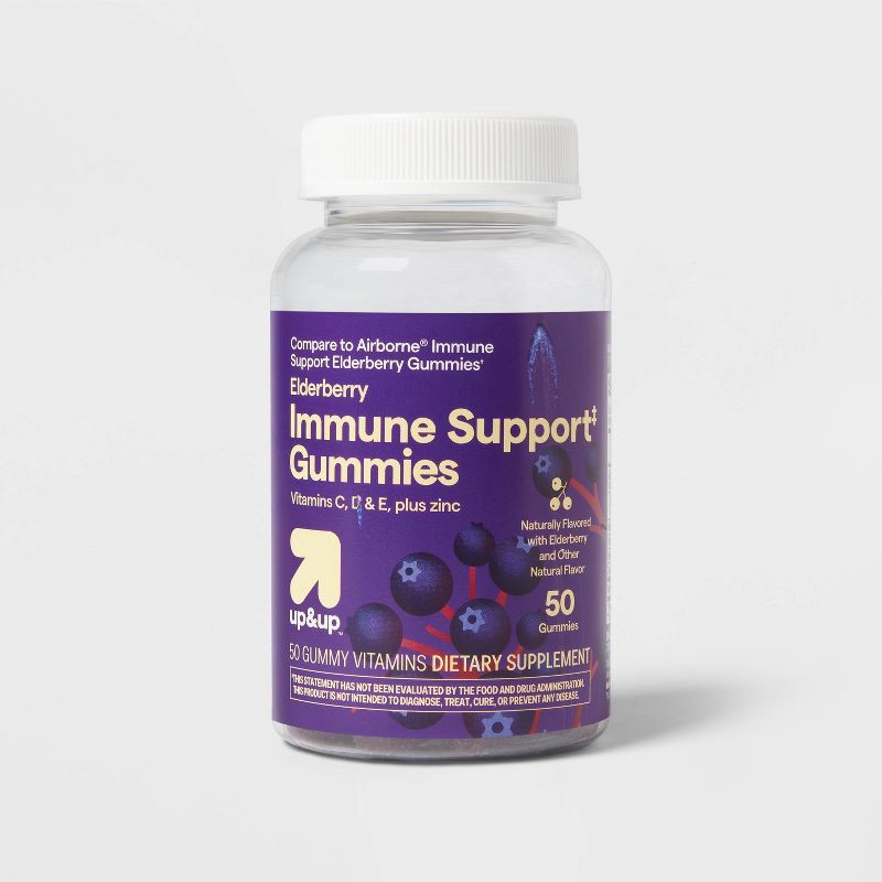 slide 1 of 4, Elderberry Gummies - 50ct - up&up™, 50 ct