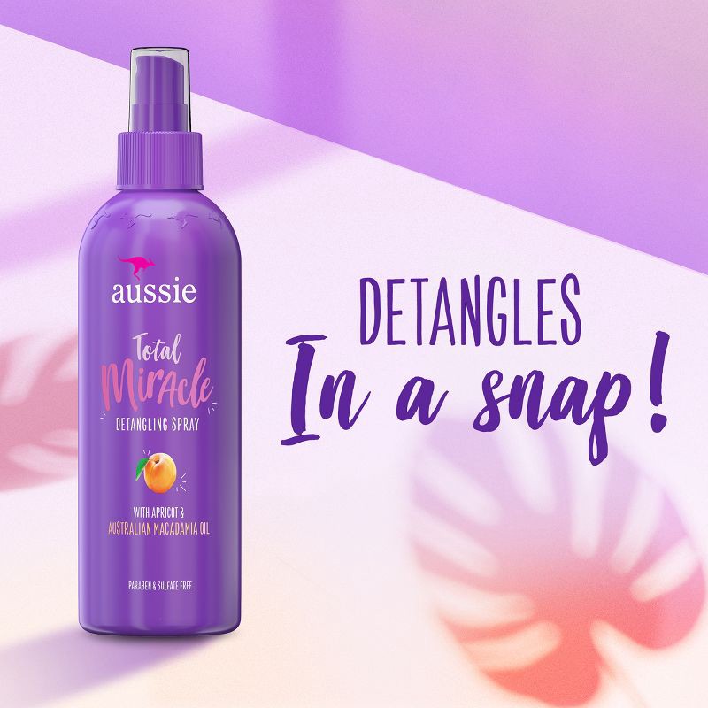 slide 4 of 9, Aussie Total Miracle Sulfate Free Detangler - 8 fl oz, 8 fl oz