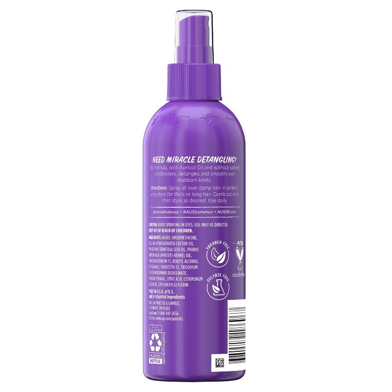 slide 8 of 8, Aussie Total Miracle Sulfate Free Detangler - 8 fl oz, 8 fl oz