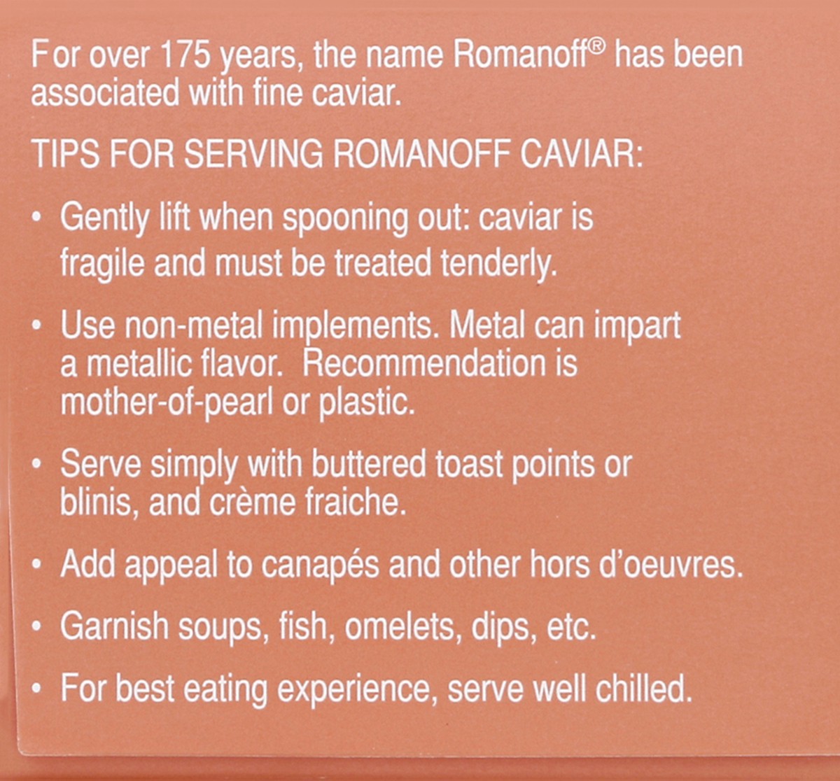 slide 5 of 7, Romanoff Red Salmon Caviar, 2 oz