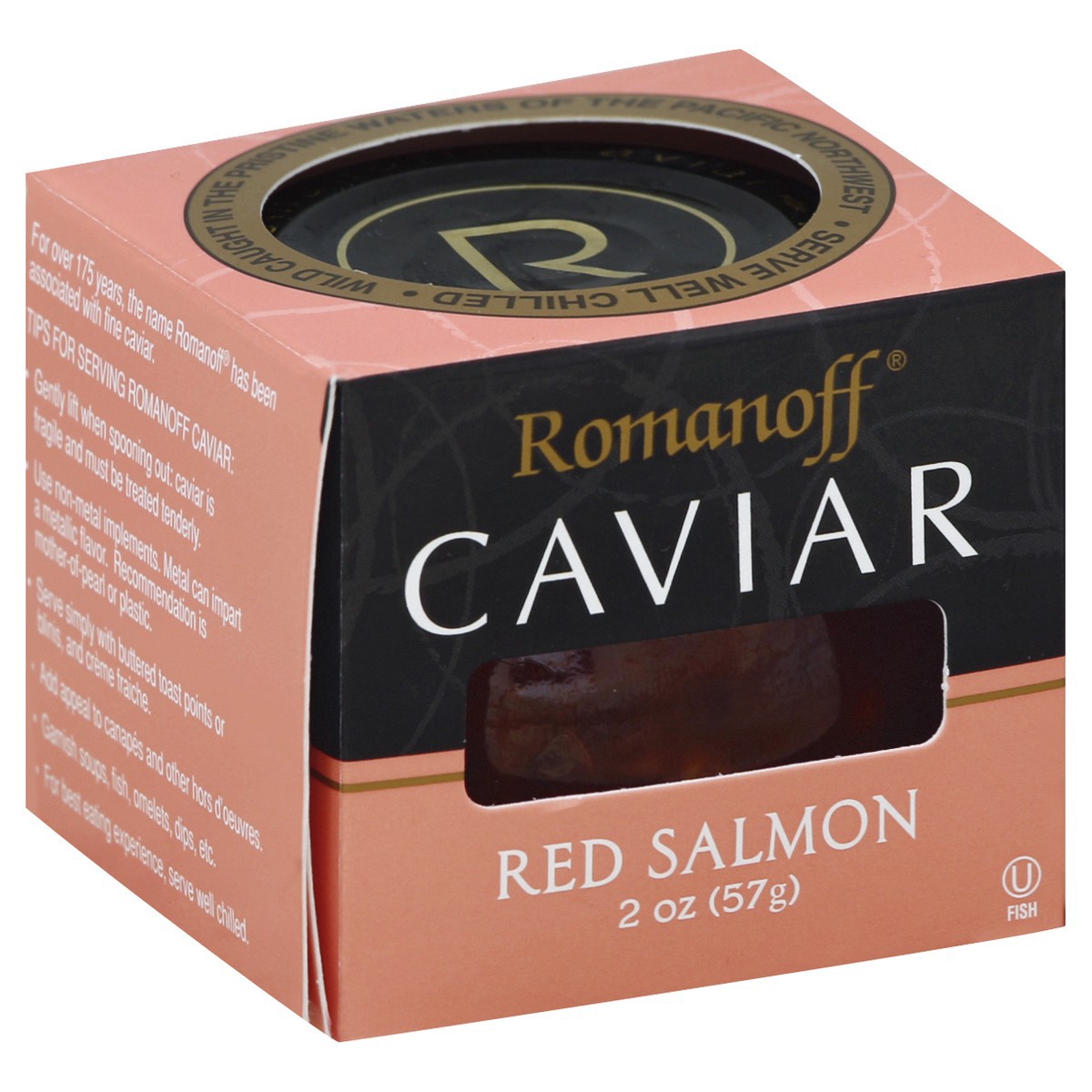 slide 3 of 7, Romanoff Red Salmon Caviar, 2 oz