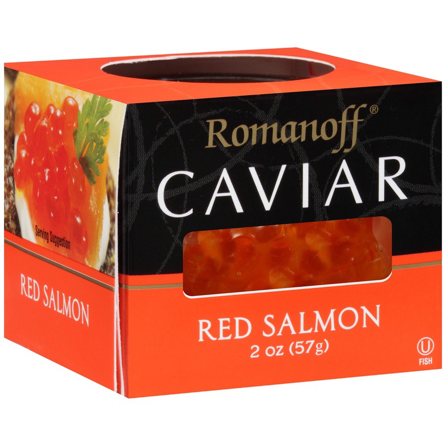 slide 2 of 7, Romanoff Red Salmon Caviar, 2 oz