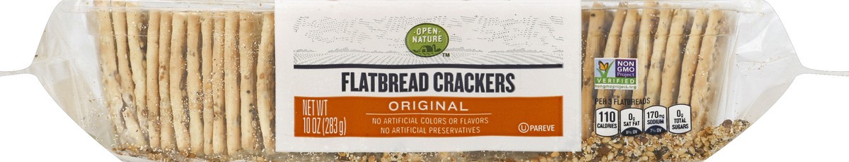 slide 5 of 5, Open Nature Crackers Flatbread Original, 