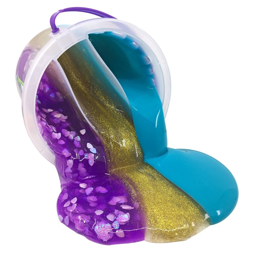 slide 5 of 7, Nickelodeon Mermaid Slime 3lb Tri-Color Bucket, 3 lb